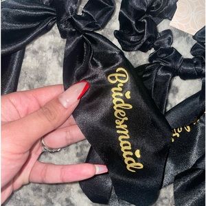 Bridal party hair ties